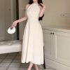 Chic Halter Neck Midi Dress