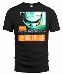 Disturbed 2025 The Sickness Tour Anniversary Merch Shirt